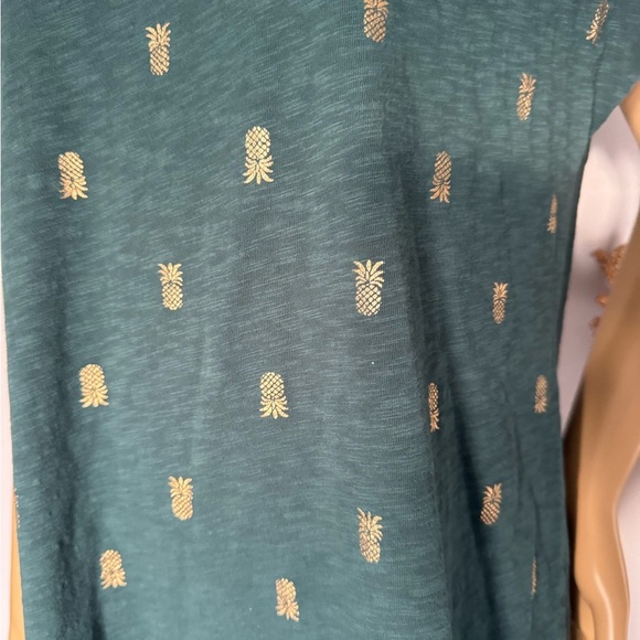 Boden Paulina Pineapple green and gold jersey Dress. Ptp 21” length 34” - Picture 2 of 10